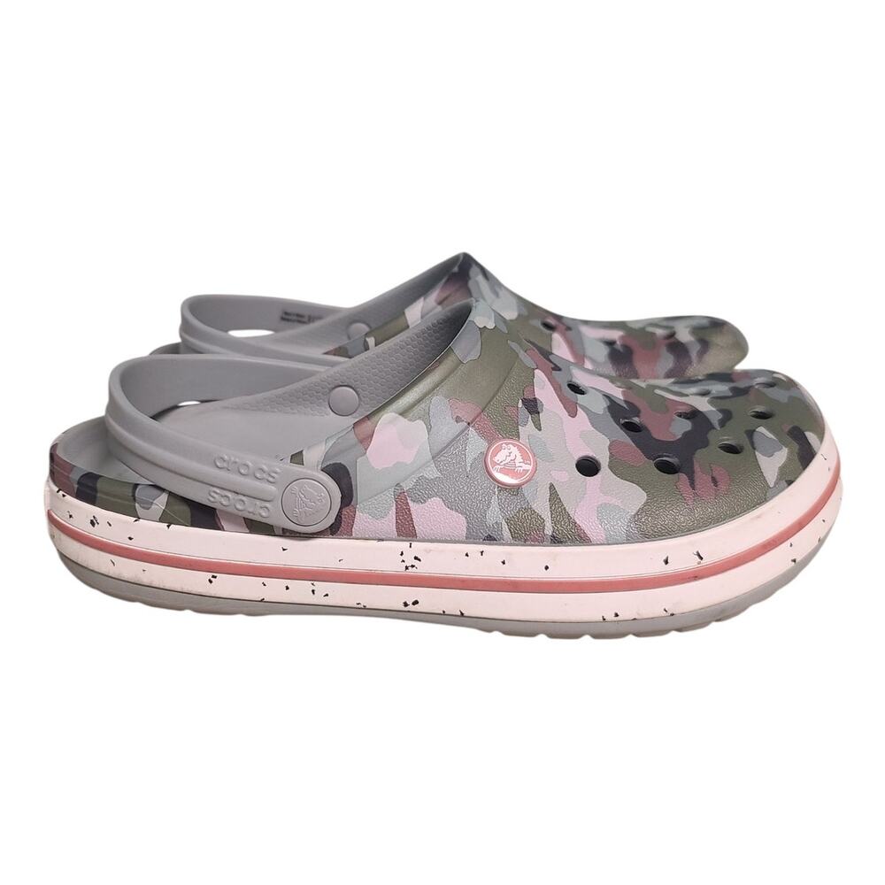 Crocs Bayaband Camo Clog Pink Grey 205330 Women's Size 10 Men's 8 - Picture 4 of 6
